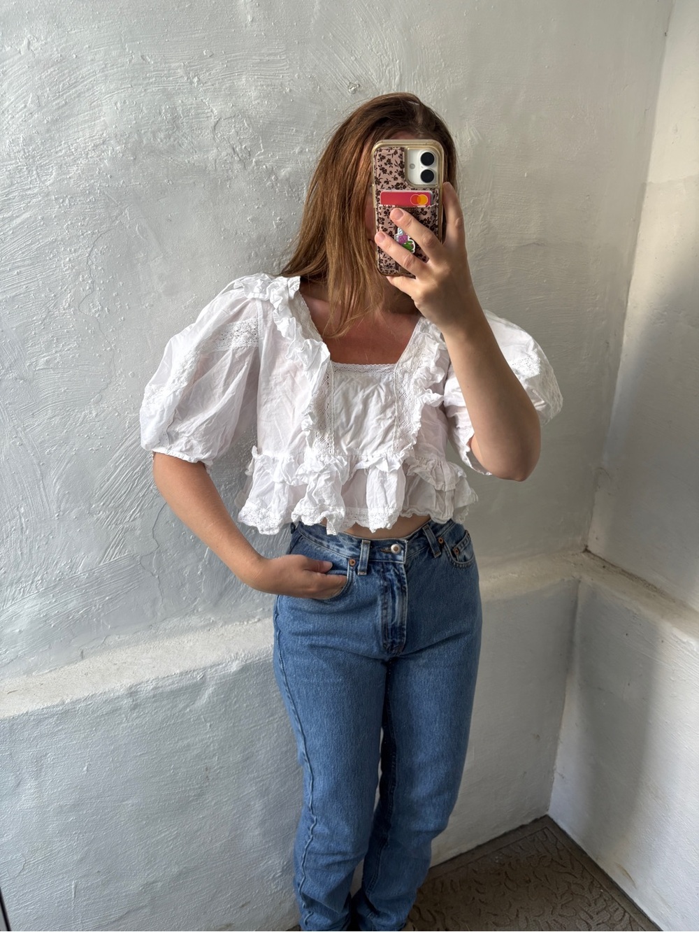 Beautiful ruffled smocked blouse - Picture 10 of 14
